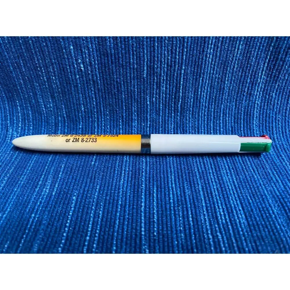 VTG Curtis Rand Ballpoint Pen Ed Angell Fertilizer Multi Color Bakersfield 971A